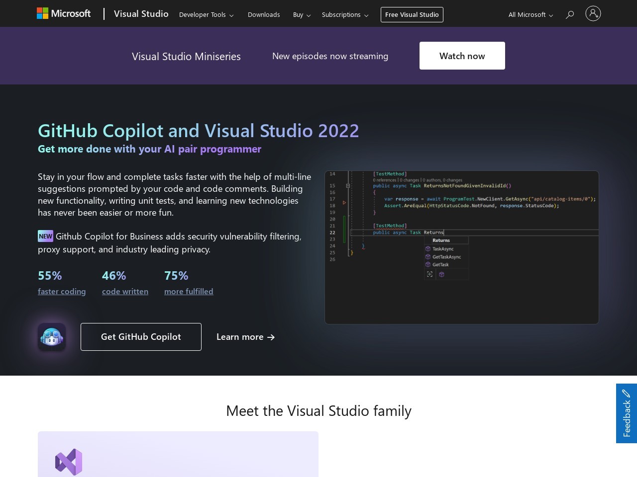 點擊放大圖片 Visual Studio IntelliCode
