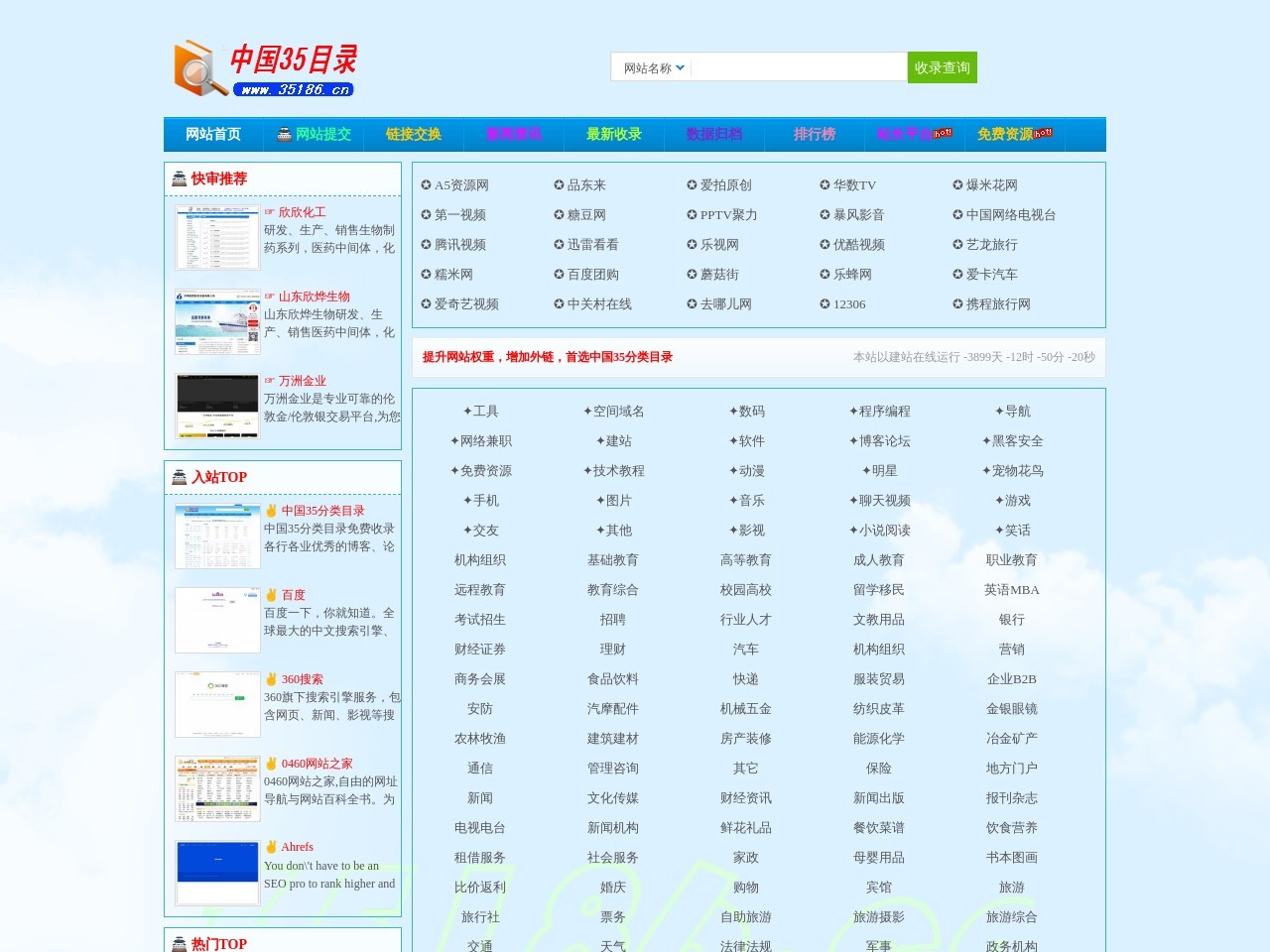中國35分類目錄