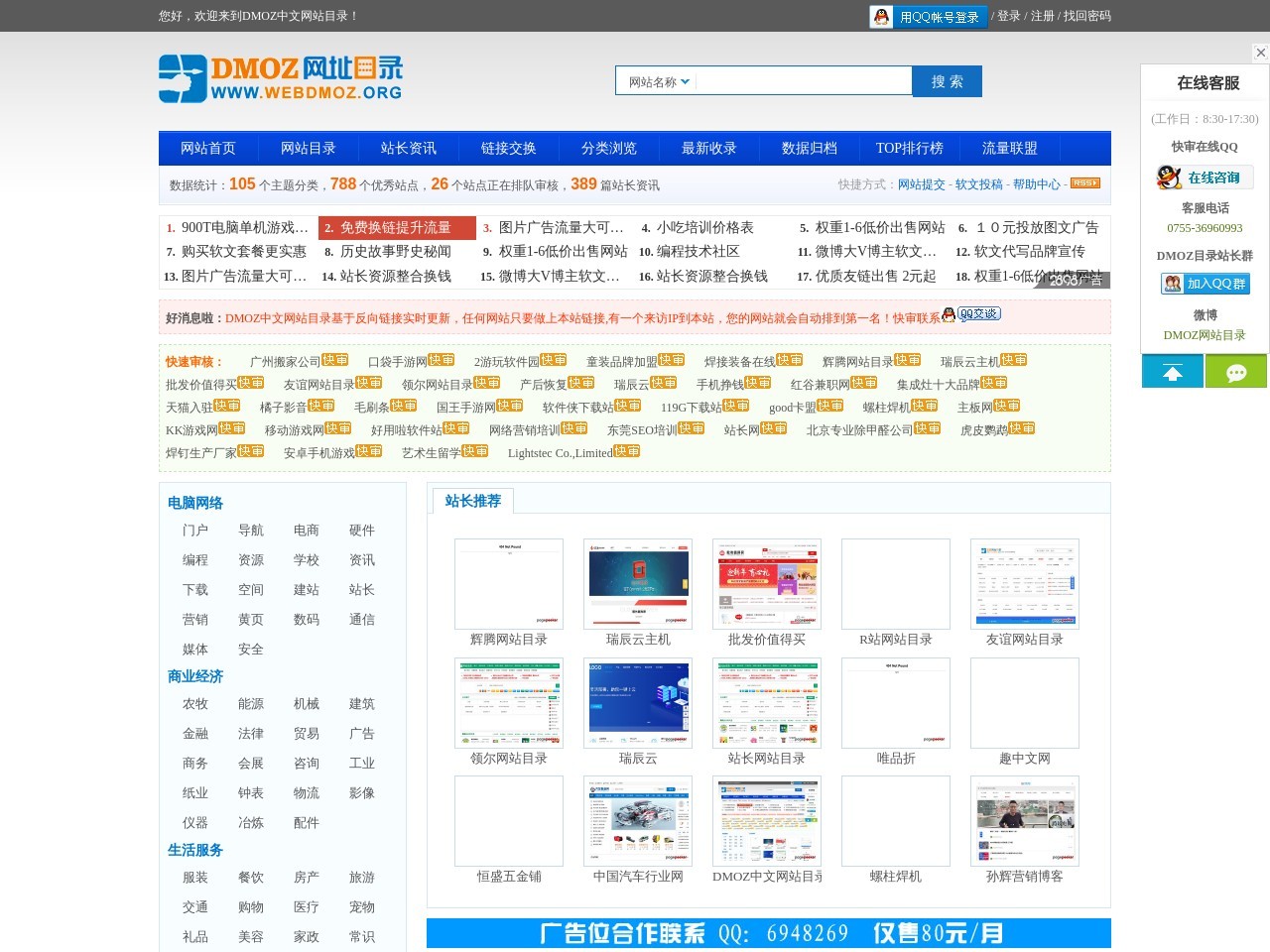 DMOZ中文網站目錄